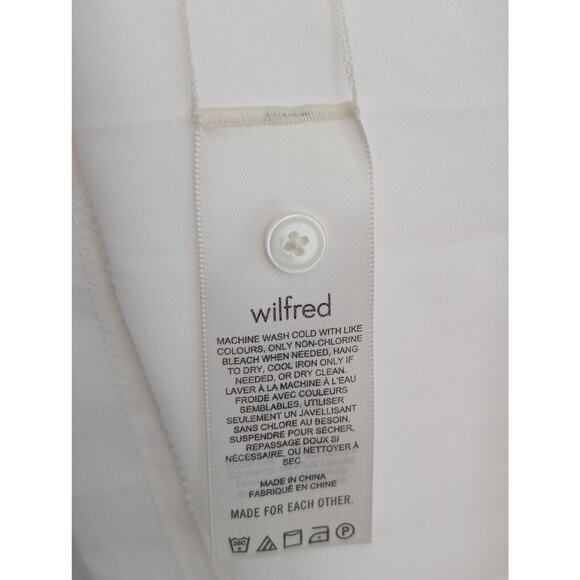 Aritzia Wilfred Daydreamer Mini Dress XXS White Women's Casual Summer Shift - Picture 6 of 7